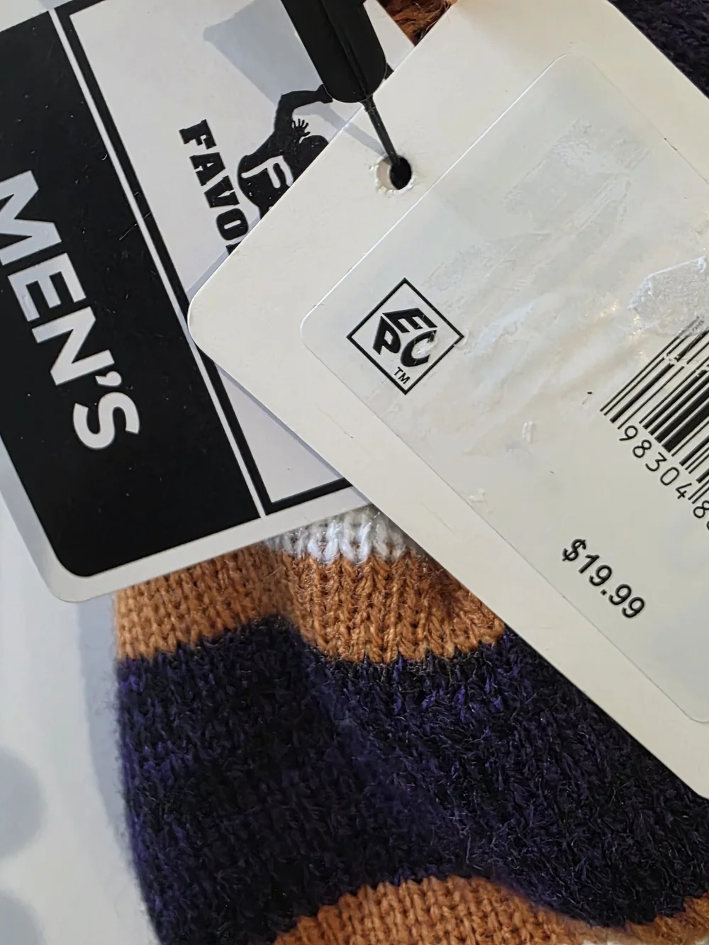Phoenix Suns Striped Pom Beanie Hat - Purple, Orange & White